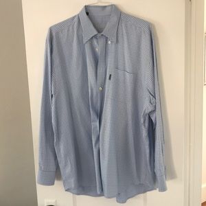 Barbour XL Blue Patterned Button-down